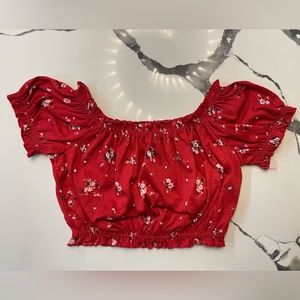 Floral crop top